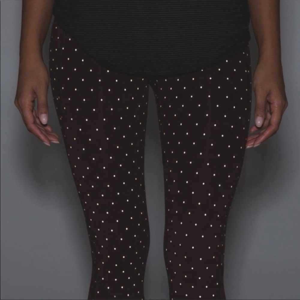 Lululemon Pace Rival Crop Night Fall Bordeaux Gold